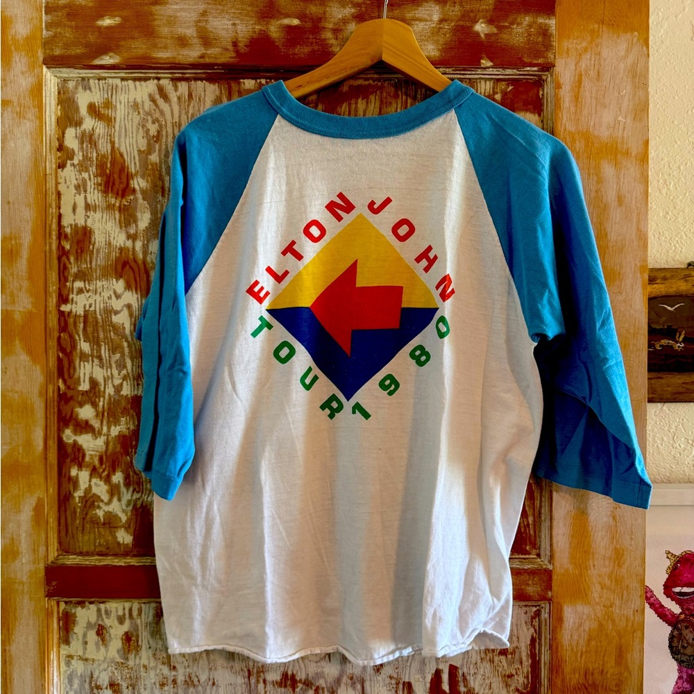 Vintage Elton John 1980 Tour shirt. Authentic. Not a reprint. 45 years old!